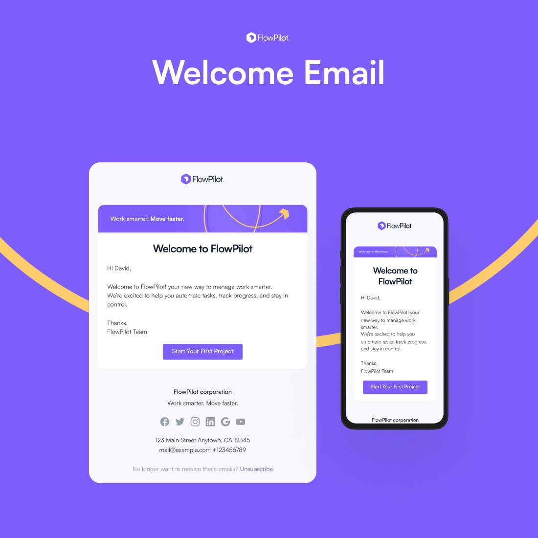 Welcome Email--Email design cover